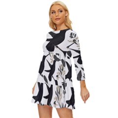 Long Sleeve Babydoll Dress 