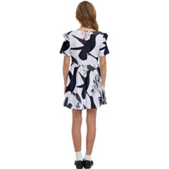 Kids  Frilly Sleeves Pocket Dress 