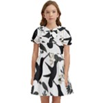 Blackbirds Kids  Bow Tie Puff Sleeve Dress