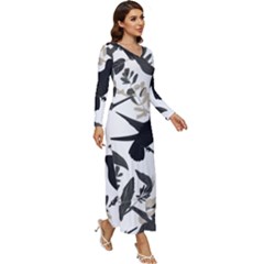 Long Sleeve Longline Maxi Dress 