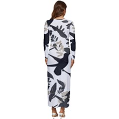 Long Sleeve Longline Maxi Dress 