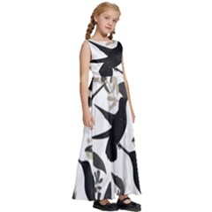 Kids  Satin Sleeveless Maxi Dress 