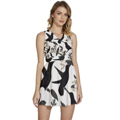 Sleeveless High Waist Mini Dress 