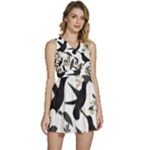 Blackbirds Sleeveless High Waist Mini Dress
