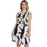 Blackbirds Cap Sleeve High Waist Dress