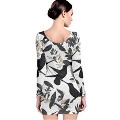 Long Sleeve Velvet Bodycon Dress 