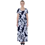 Blackbirds High Waist Short Sleeve Maxi Dress