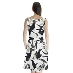 Sleeveless Waist Tie Chiffon Dress 