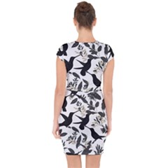 Capsleeve Drawstring Dress  