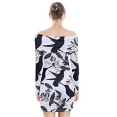 Long Sleeve Off Shoulder Dress 