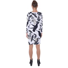 Asymmetric Cut-Out Shift Dress 