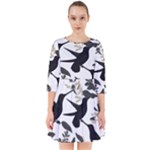 Blackbirds Smock Dress