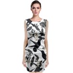 Blackbirds Sleeveless Velvet Midi Dress
