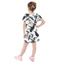 Kids  Short Sleeve Velvet Dress 