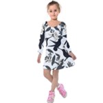 Blackbirds Kids  Long Sleeve Velvet Dress