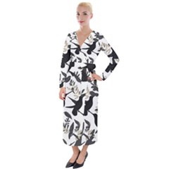 Velvet Maxi Wrap Dress 