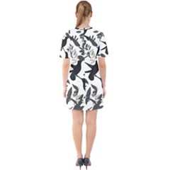 Sixties Short Sleeve Mini Dress 