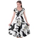 Cap Sleeve Wrap Front Dress 