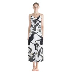 Button Up Chiffon Maxi Dress 