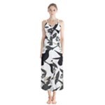 Blackbirds Button Up Chiffon Maxi Dress