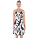 Ruffle Detail Chiffon Dress 
