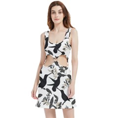 Velour Cutout Dress 
