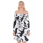 Blackbirds Off Shoulder Skater Dress