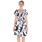 Blackbirds Short Sleeve Bardot Dress