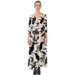 Blackbirds Button Up Boho Maxi Dress
