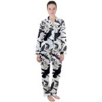 Blackbirds Women s Long Sleeve Satin Pajamas Set	