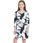 Blackbirds Kids  Quarter Sleeve Skater Dress