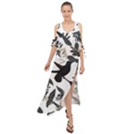 Blackbirds Maxi Chiffon Cover Up Dress