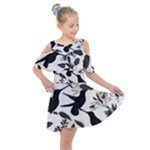 Blackbirds Kids  Shoulder Cutout Chiffon Dress