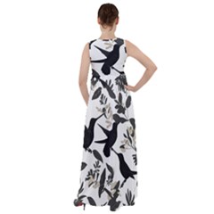 Empire Waist Velour Maxi Dress 