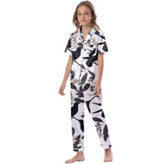 Kids  Satin Short Sleeve Pajamas Set 