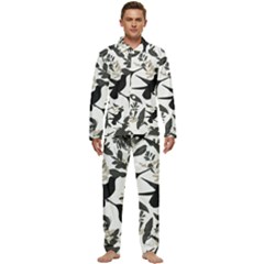 Men s Long Sleeve Velvet Pocket Pajamas Set 