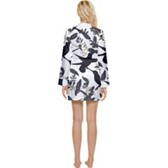 Long Sleeve Satin Robe 