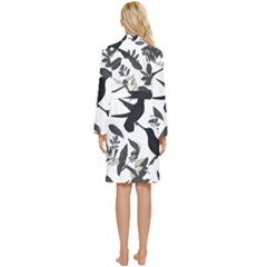 Long Sleeve Velvet Robe 