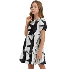 Kids  Puff Sleeved Dress 