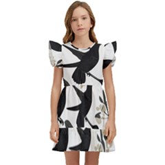 Kids  Winged Sleeve Dress 