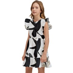 Kids  Winged Sleeve Dress 
