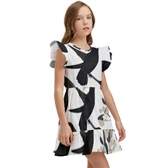 Kids  Winged Sleeve Dress 