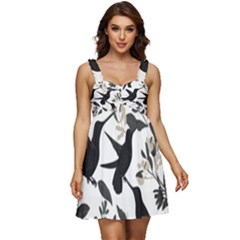 Ruffle Strap Babydoll Chiffon Dress 