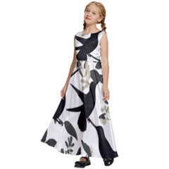 Kids  Satin Sleeveless Maxi Dress 