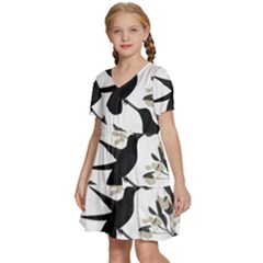 Kids  Short Sleeve Tiered Mini Dress 