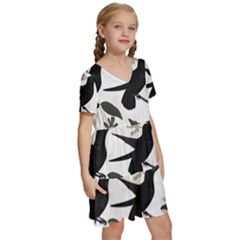 Kids  Short Sleeve Tiered Mini Dress 