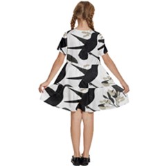 Kids  Short Sleeve Tiered Mini Dress 