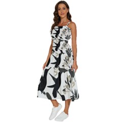 Sleeveless Shoulder Straps Boho Dress 