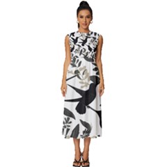 Sleeveless Round Neck Midi Dress 