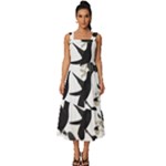 Blackbirds Square Neckline Tiered Midi Dress